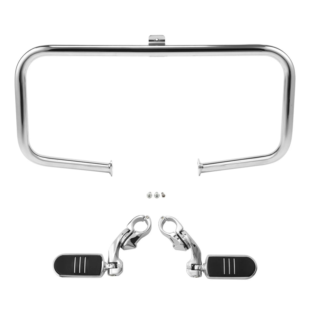 Chrome Engine Guard Highway Crash Bar Footpeg for Harley Electra Glide (1997–2008)