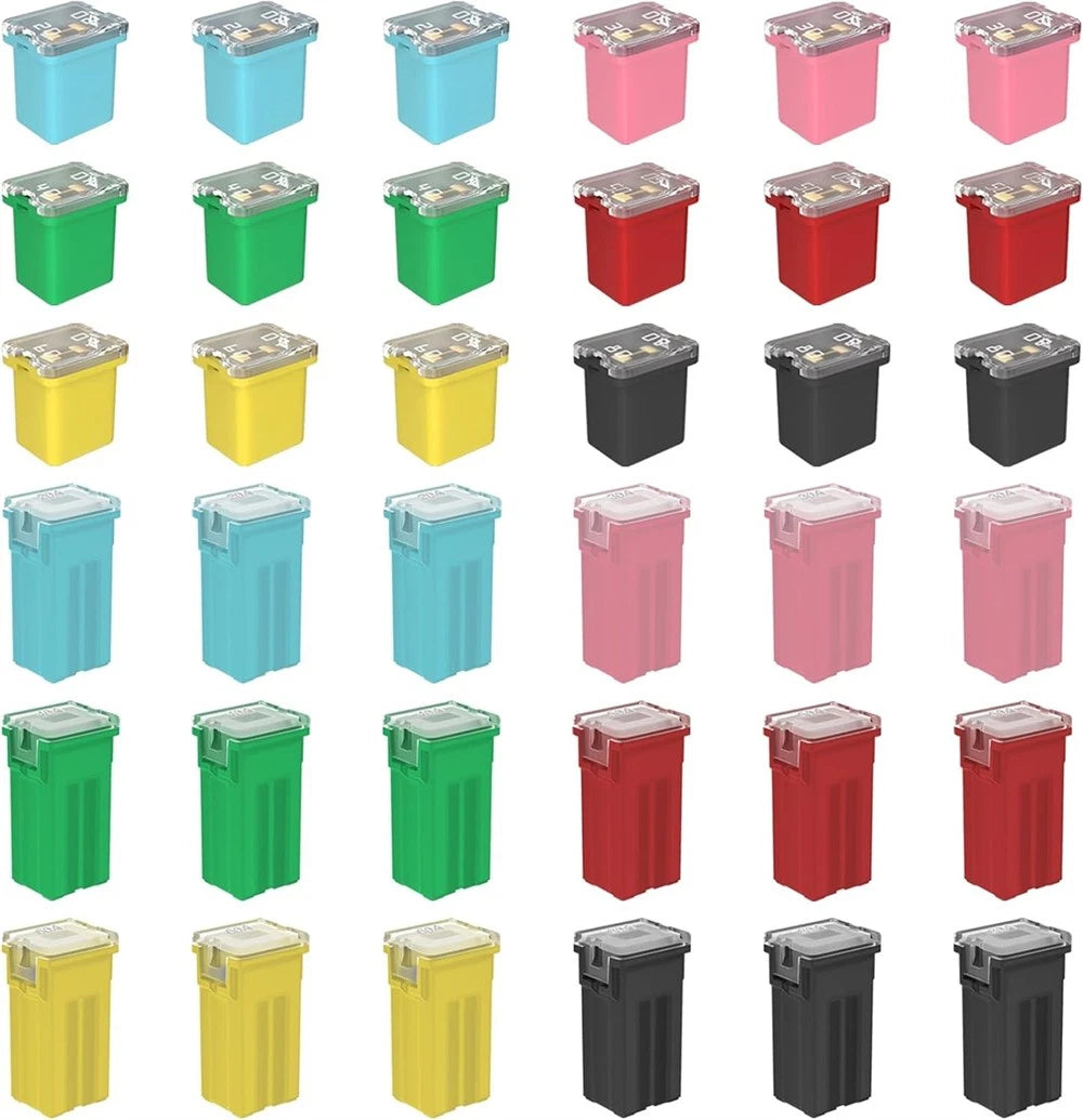 36x Jcase Fuse Assortment Kit for Automotive (Tall/Standard/Low Profile)
