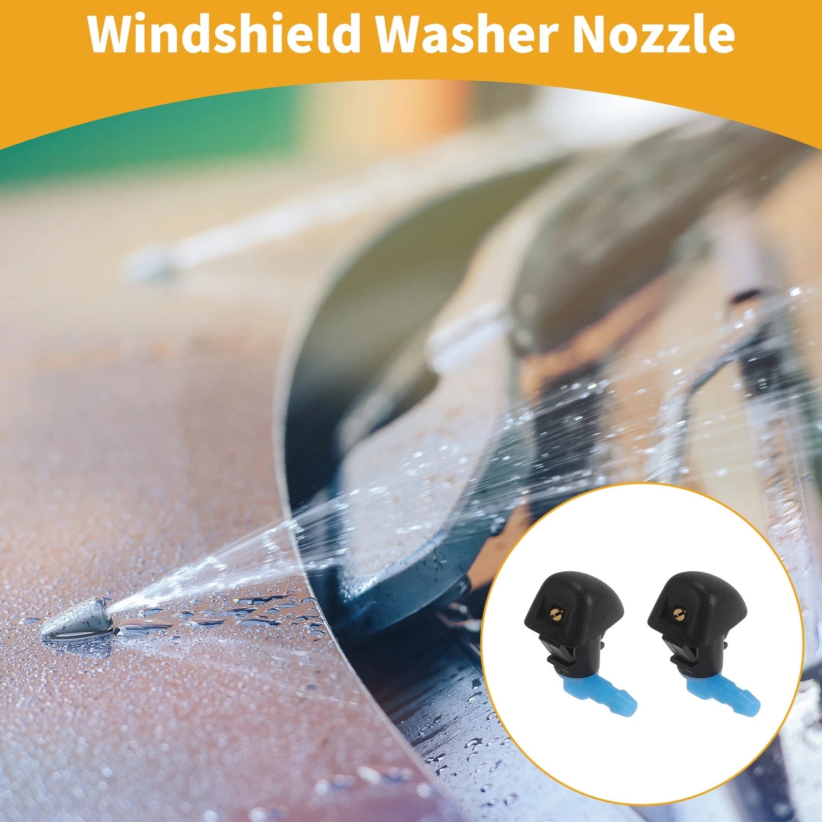 Front Windshield Washer Nozzle Pair Replacement for Honda Odyssey (2005–2017)