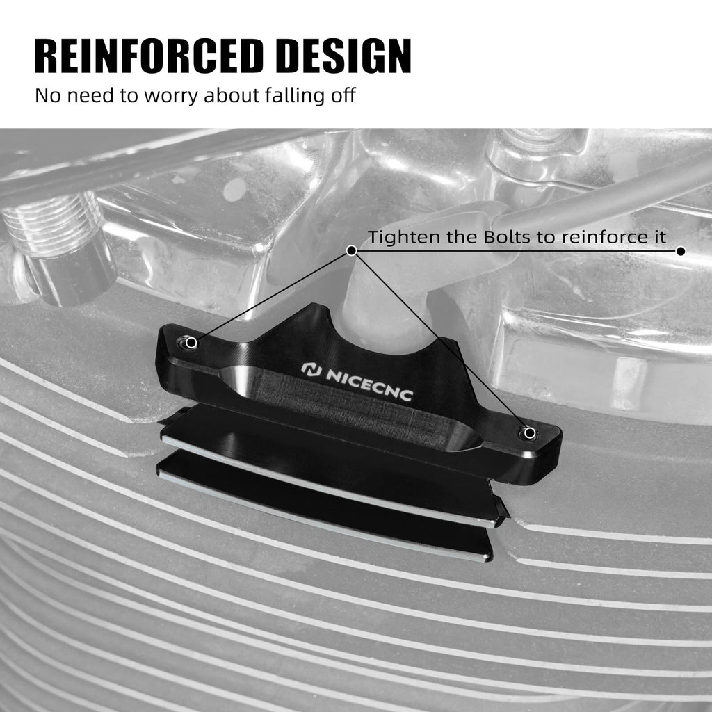 Anodized Spark Plug Head Bolt Covers for Harley Street Glide (2014–2023)