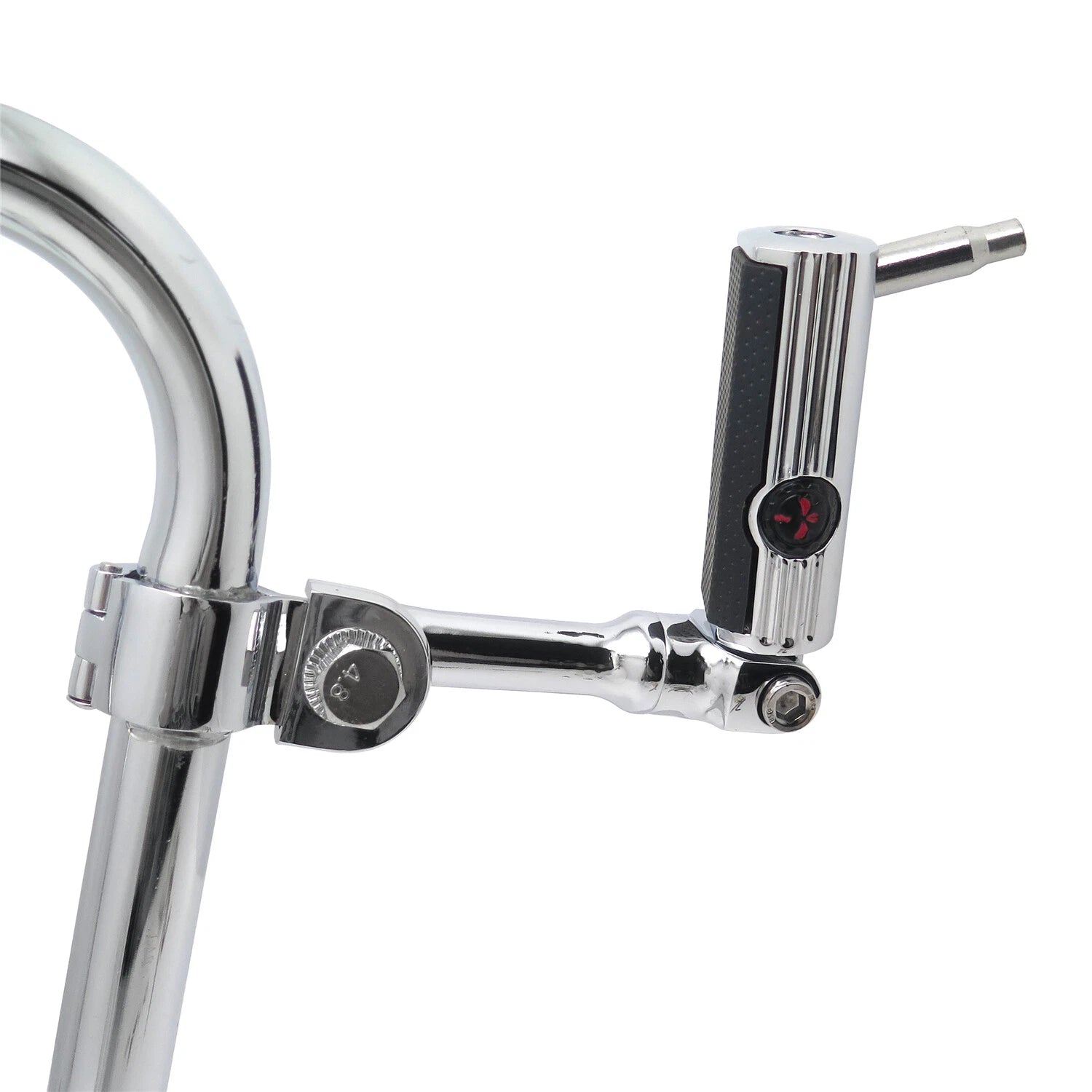 Chrome Gear Skull Footpeg Mount Kit for 1.25" Engine Guard (Defiance)