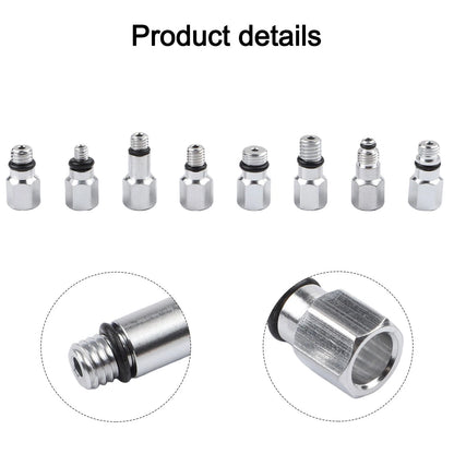 13PCS Bike Brake Bleed Connector Kit Aluminum Alloy