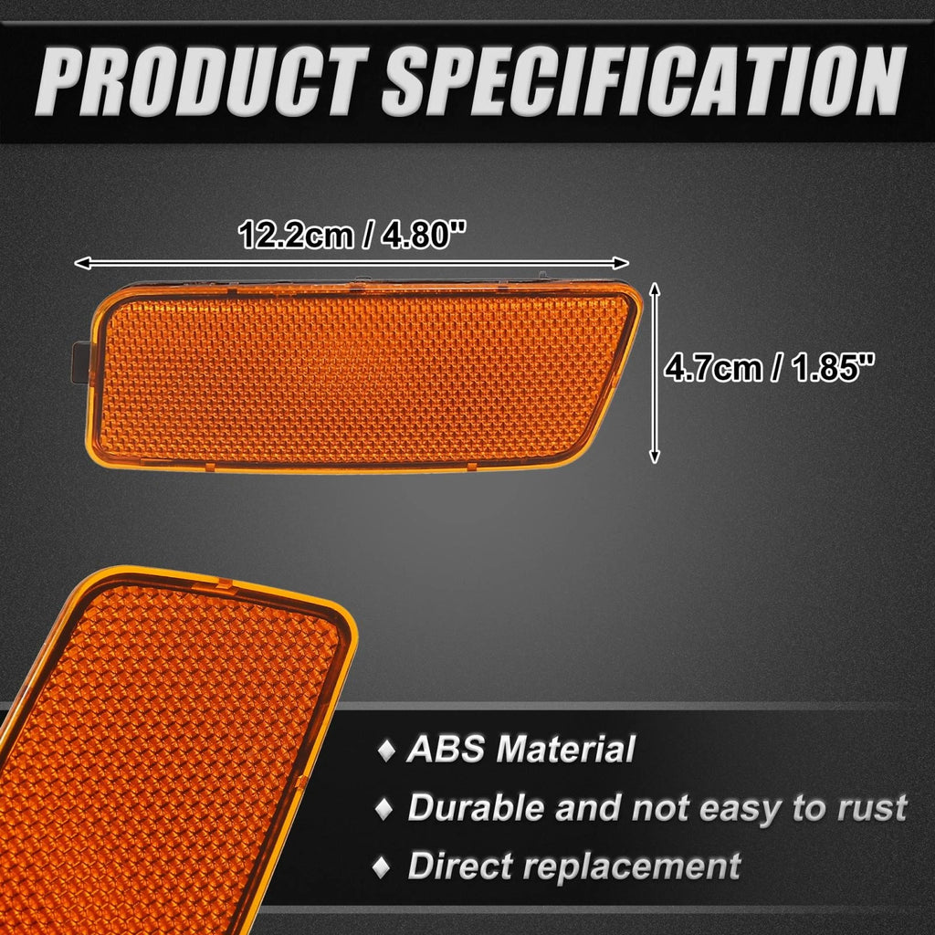 Amber Lens Front Bumper Side Marker Pair for Volkswagen GTI (2010–2014)