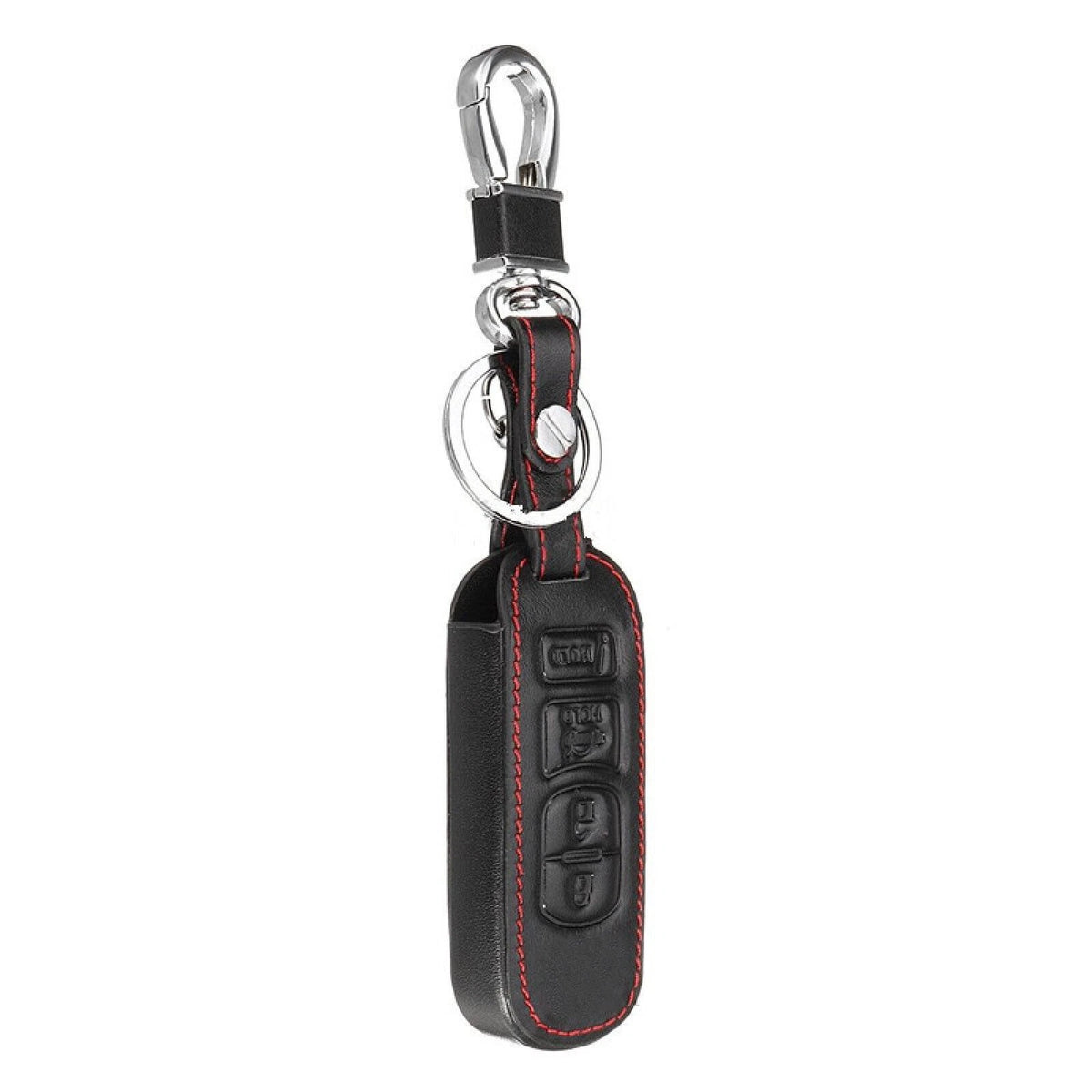 Remote Key Holder 4-Button PU Leather Case for Mazda 3/6/CX5/CX7 (2017)