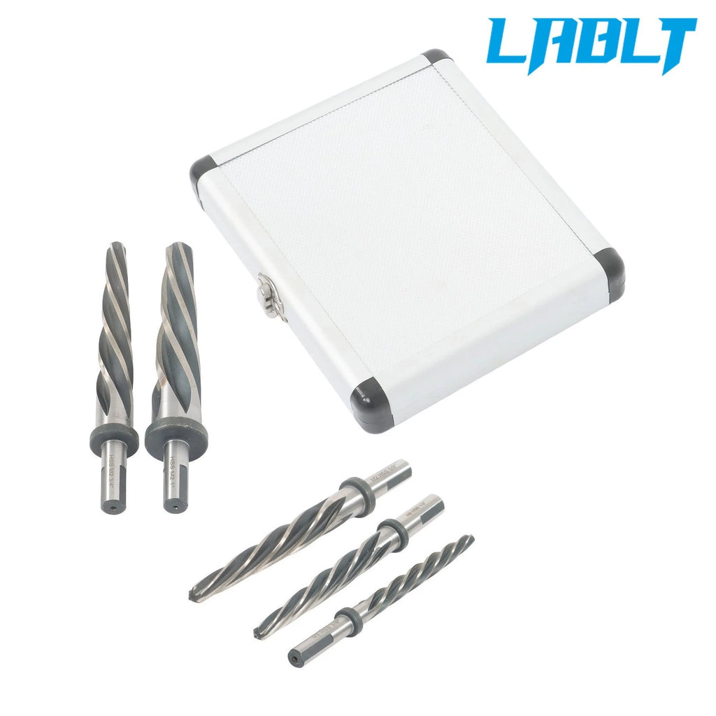 5-Pc M2 Taper Chucking Reamer Drill Bit Set 3/8" to 1"