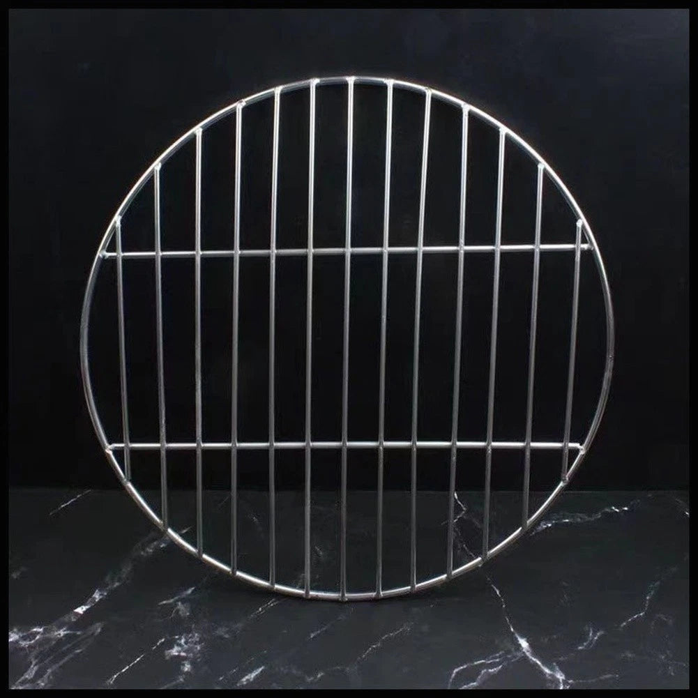 38cm Round Stainless Steel BBQ Grid for Grilling Baking Roasting