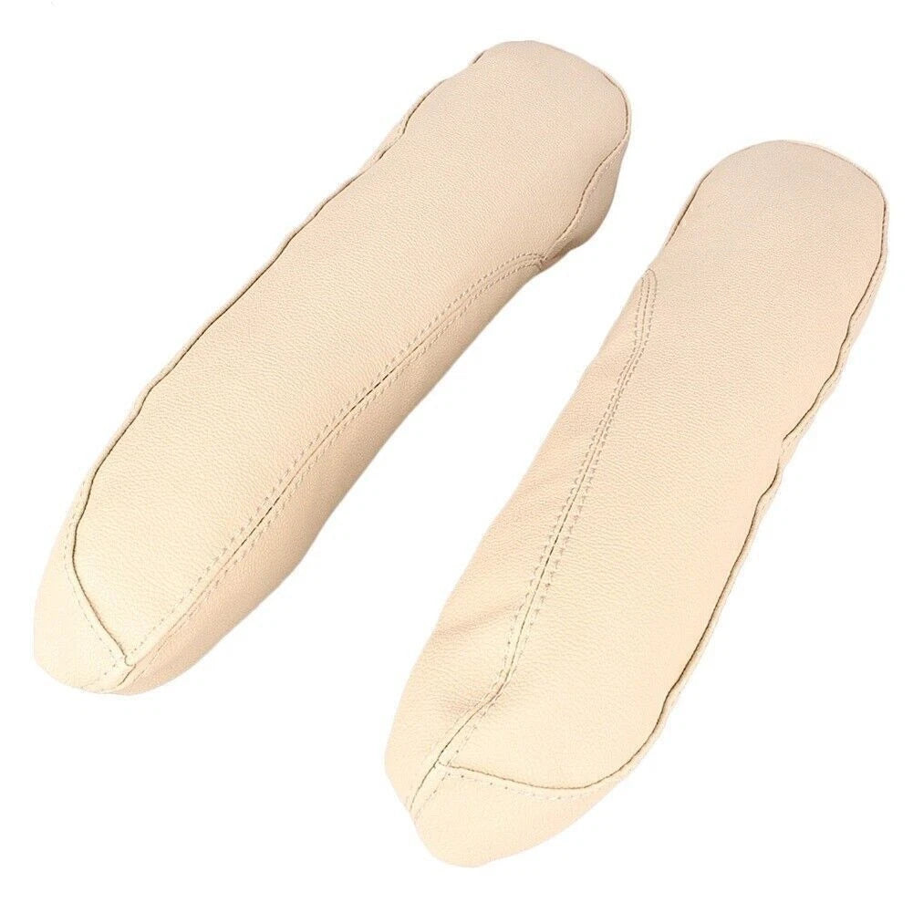 2X Leather Armrest Cover Protector for Honda Odyssey (2005–2010) White