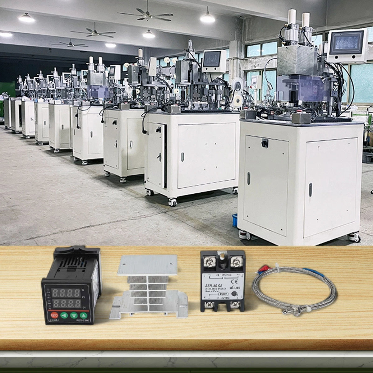 REX C100 PID Controller Set with Solid State Relay for Various Industries