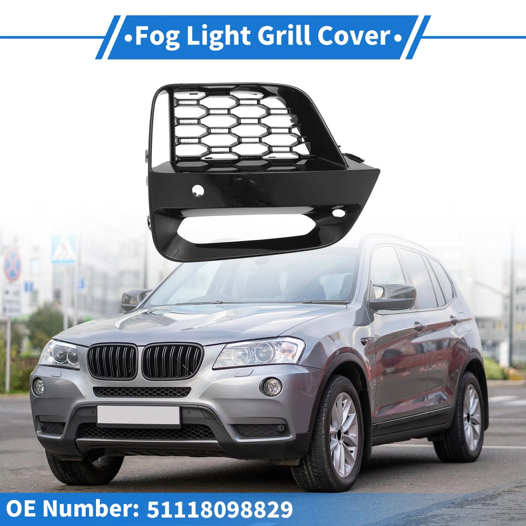 Front Left Fog Light Grill Replacement for BMW X3 X4 G01 G02 (2018–2021)