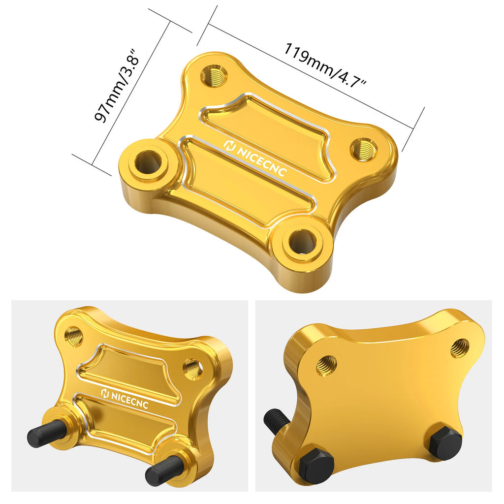 1" Handlebar Riser with 2.5" Pull Back Plate for Harley Electra Glide (2000–2023)