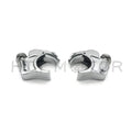 HTTMT Windshield Clamps for Harley Dyna Sportster (39mm Forks, Quick Release, Chrome)
