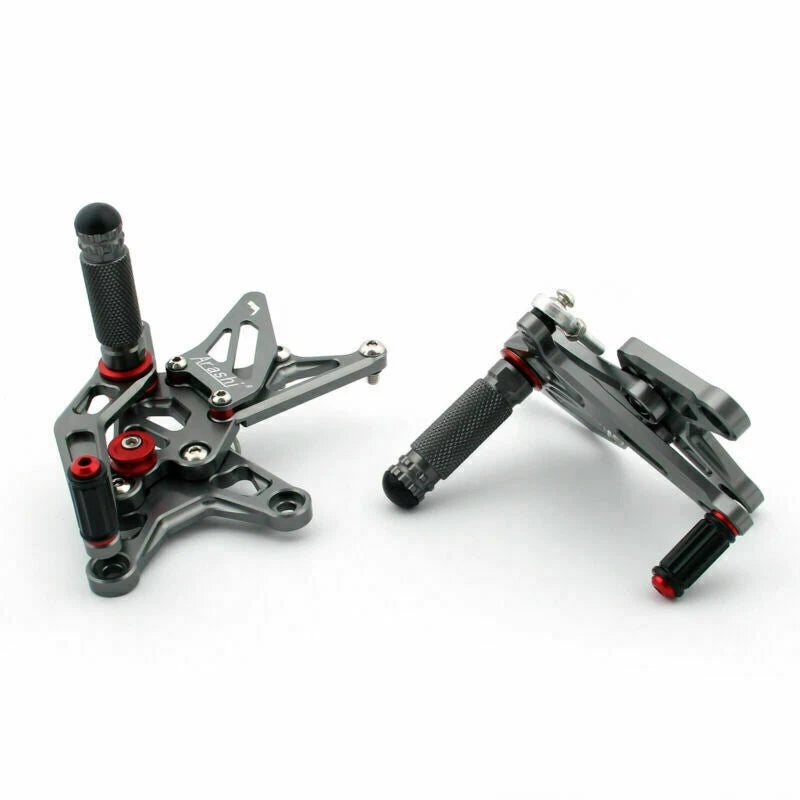 Rearsets Footpegs Pedal for Kawasaki ZX-6R Ninja (2009–2020) T9