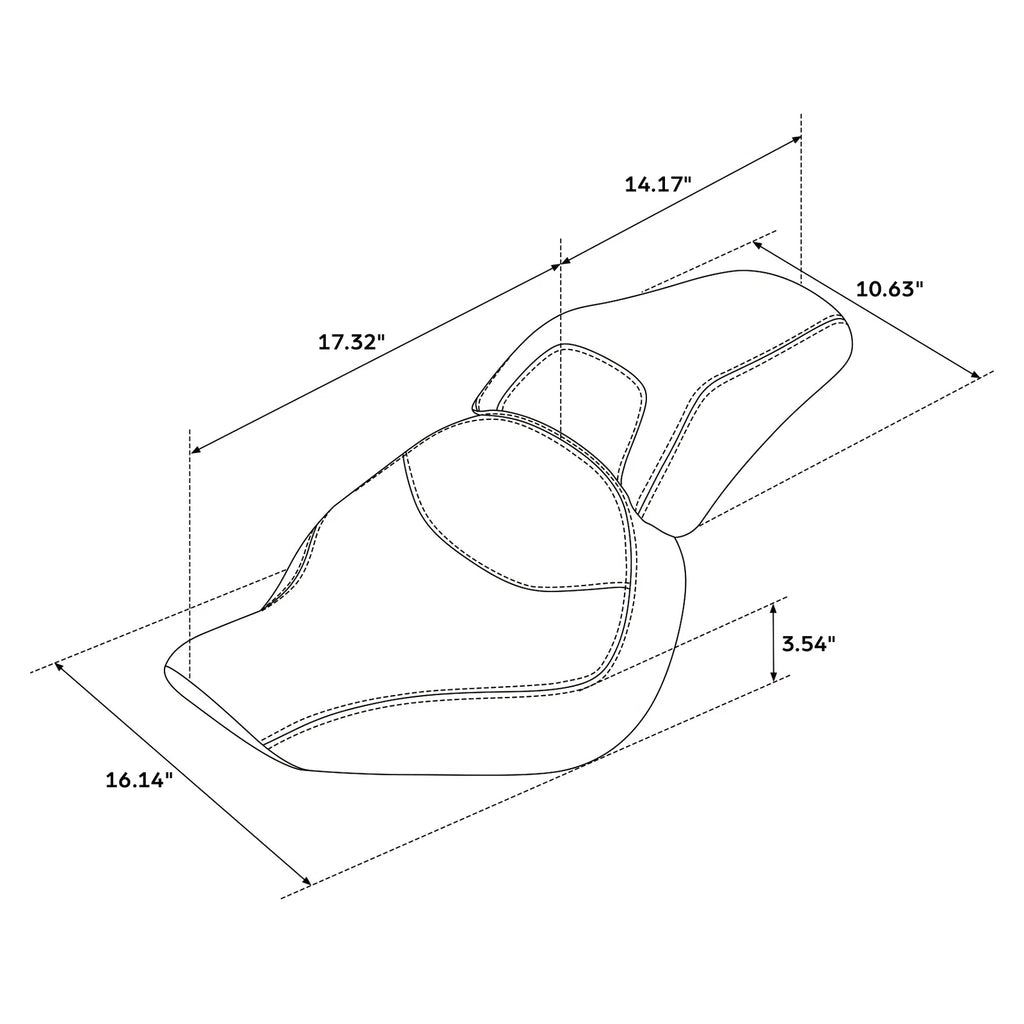 Seats for Harley Softail Fat Boy FLSTF FLSTFB (2007–2017)