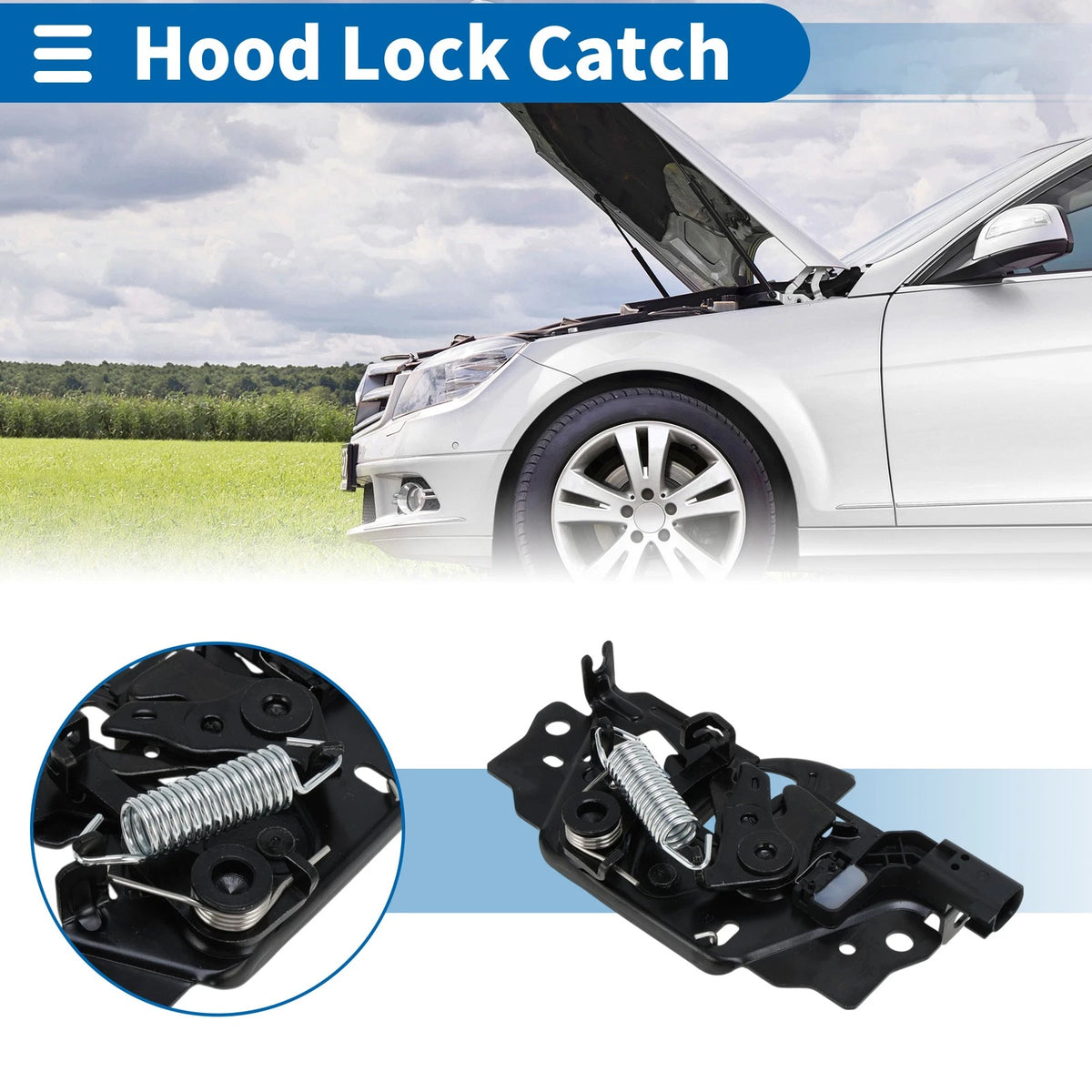 Hood Latch Assembly for Ford Focus III (2012–2023) No.BM5A16700BG