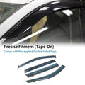 Window Deflectors Side Vent Visors Black for Subaru Outback (2010–2014)
