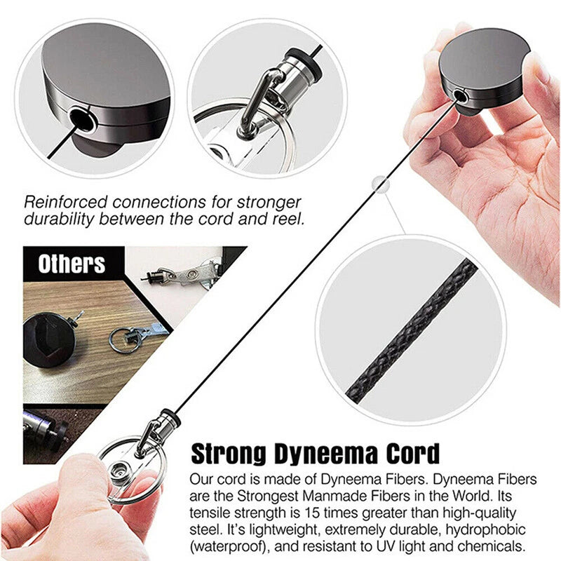 Retractable Key Chain Key Holder for Heavy Duty Use