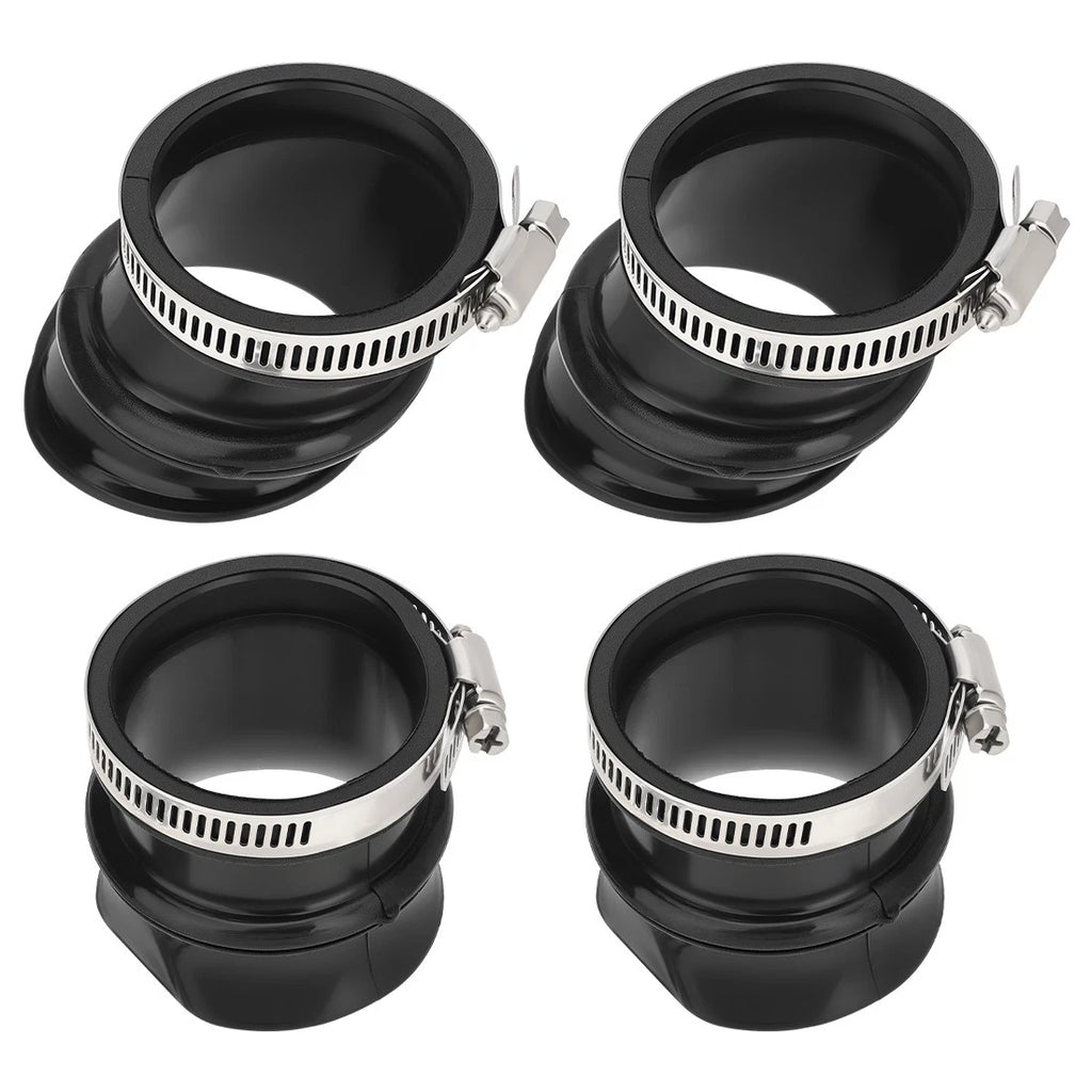 Set of 4 Carburetor Boots and Clamps for Honda CB750F CB750K CB750L CB750C CB750SC