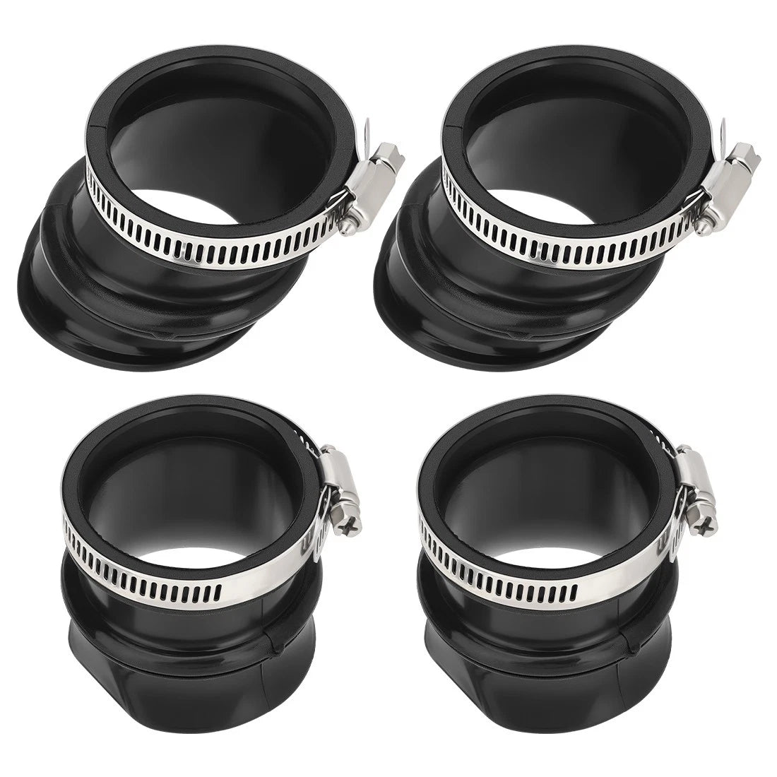 Set of 4 Carburetor Boots and Clamps for Honda CB750F CB750K CB750L CB750C CB750SC