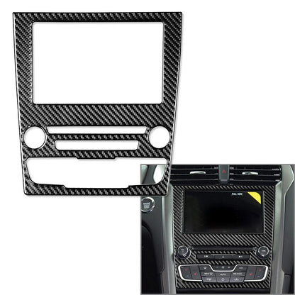 GPS Navigation Panel Cover Trim for Ford Mondeo (2013–2019) Carbon Fiber Black