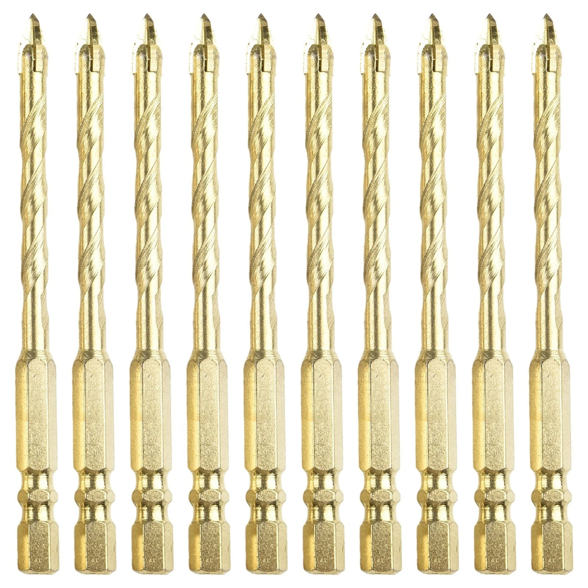 Hex Cross Drill Bit for Brick Hard Surfaces (Alloy, Hex Shank)