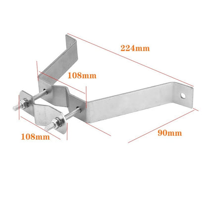 Antenna Mounting Bracket for Wall Pole Chimney (Carbon Steel, Silver)