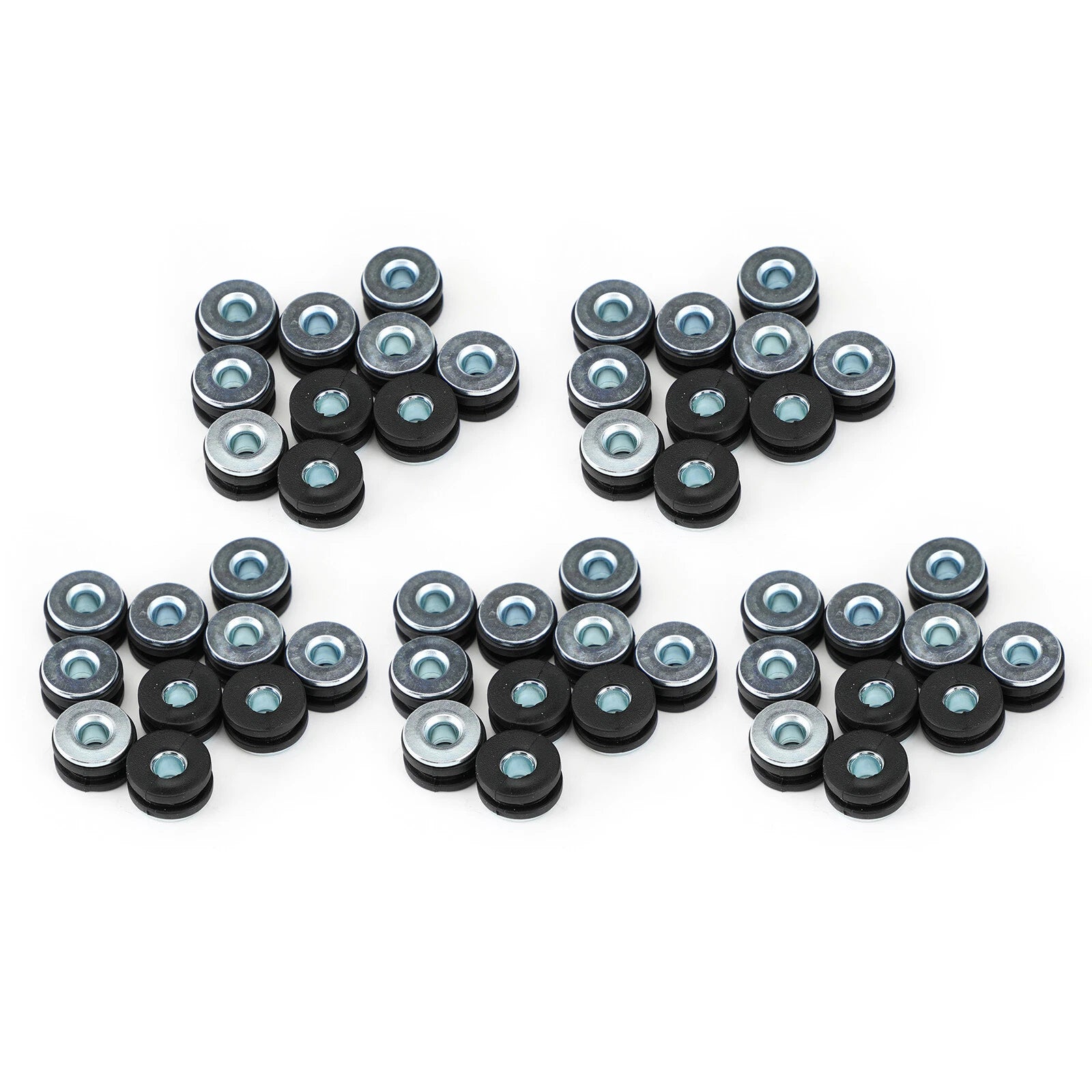 50x 6mm Universal Motorcycle Rubber Grommets Bolt Kit Replacement T9