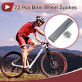 Bicycle Spokes 241mm Carbon Steel Galvanized Set for 14G (72 Pack)