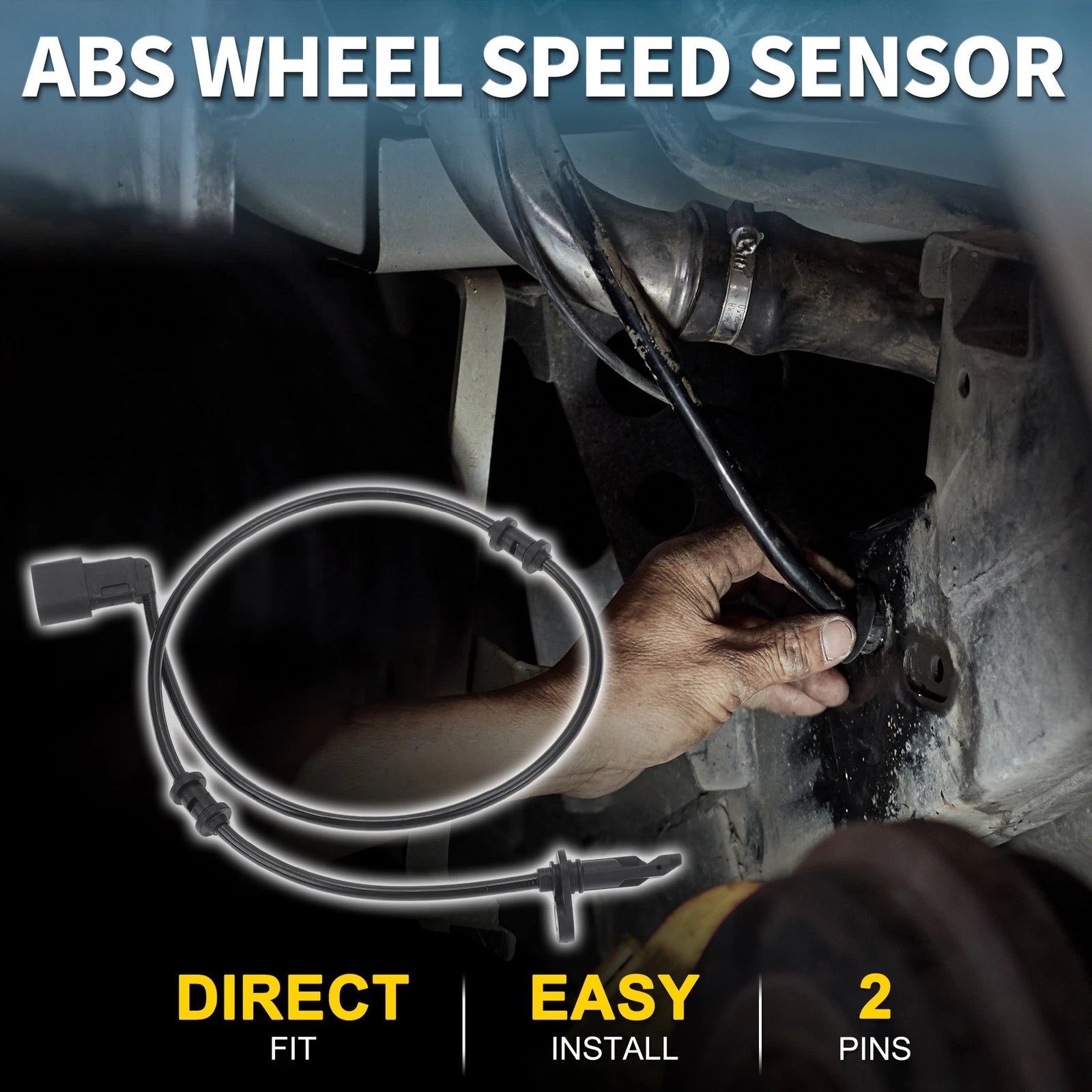 Rear Right ABS Wheel Speed Sensor Replacement for Mercedes-Benz GLC300 (2016–2022)