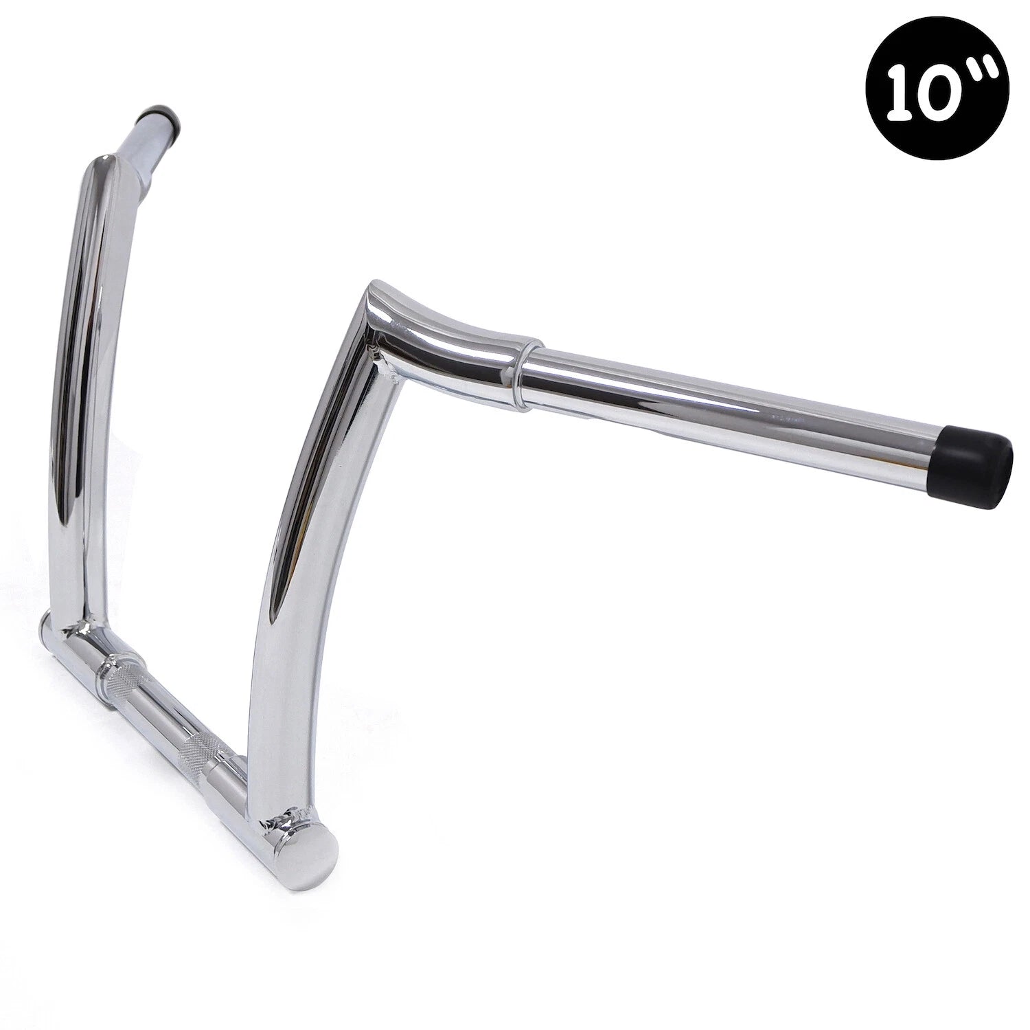 10'' Chrome Chizeled Z-Bar Handlebars for Harley FLD (2012–2016), FXDB (2013–2017)