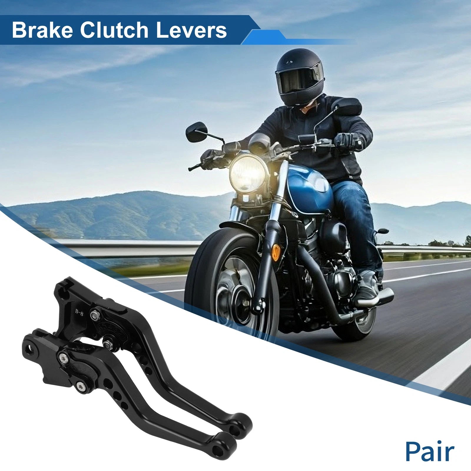 Adjustable Short Brake Clutch Lever Pair for BMW F650GS (2008–2012)