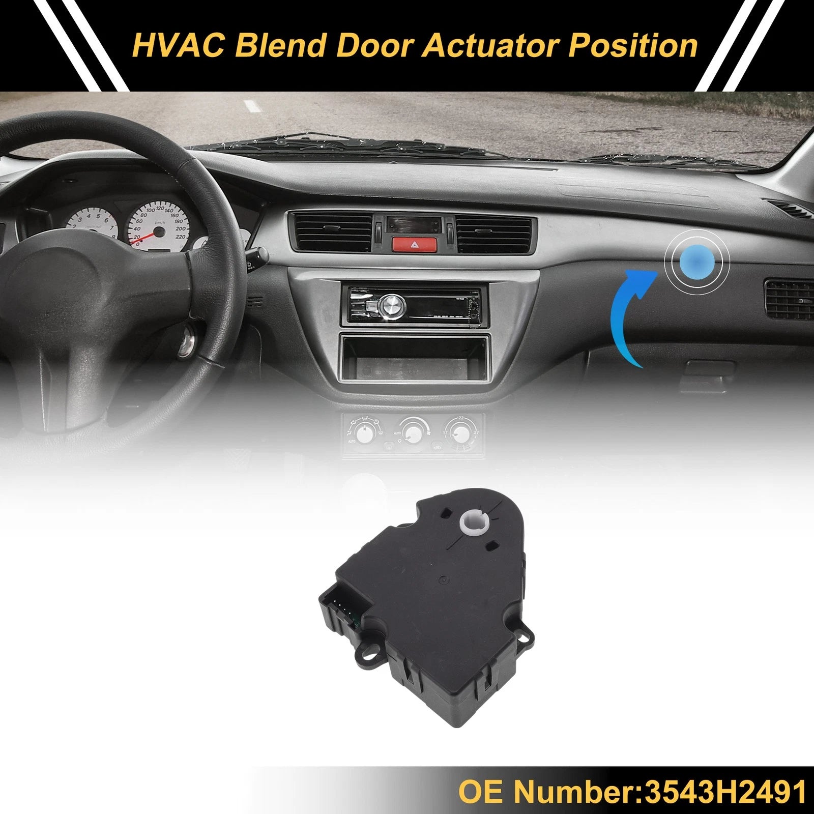 HVAC Heater Blend Door Actuator Replacement for Chevrolet Express (2020–2021)