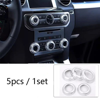 5Pcs Dash Knob Ring Cover for Land Rover Discovery 4 (2010–2016)