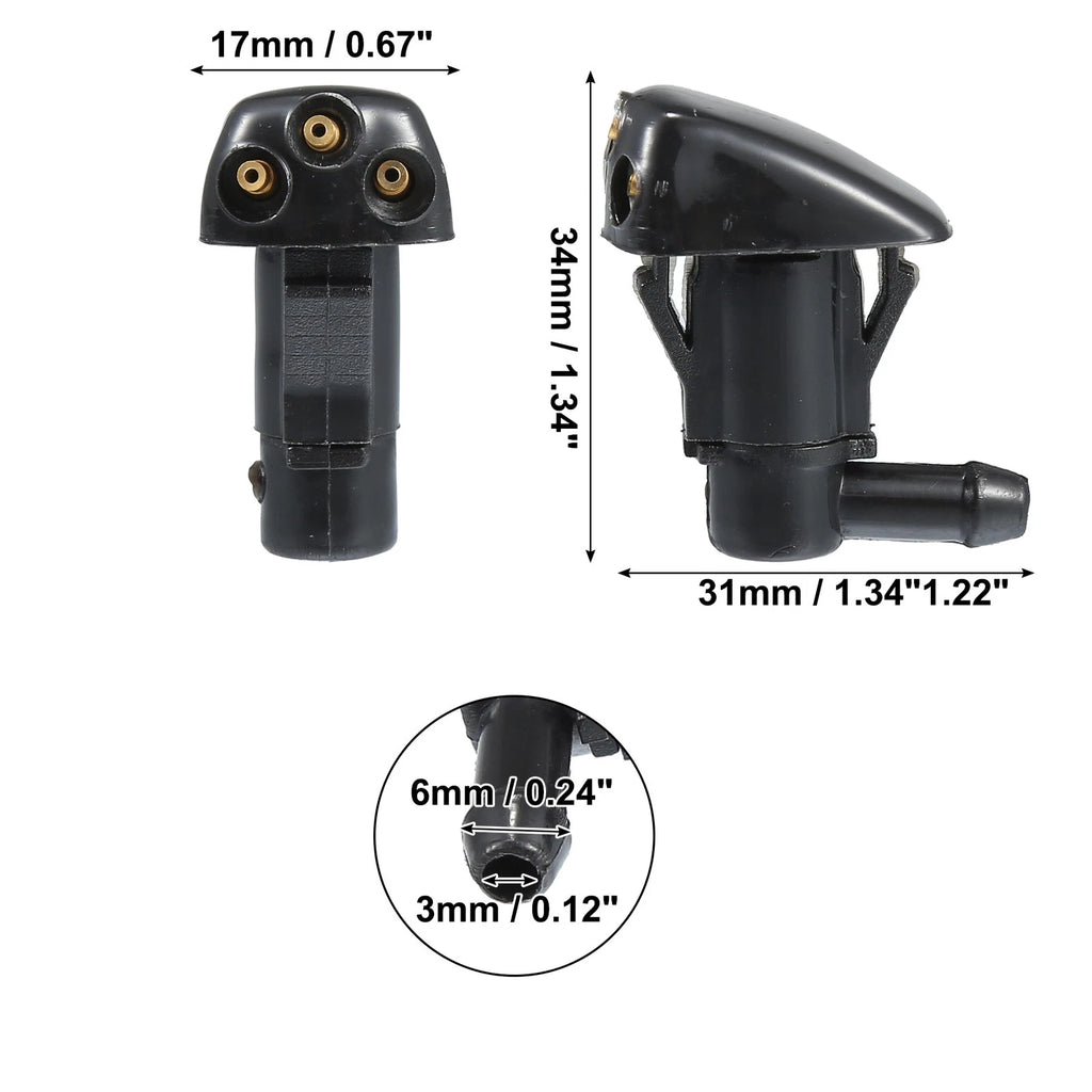 Windshield Washer Nozzles Pair for Hyundai Tucson (2005–2008)