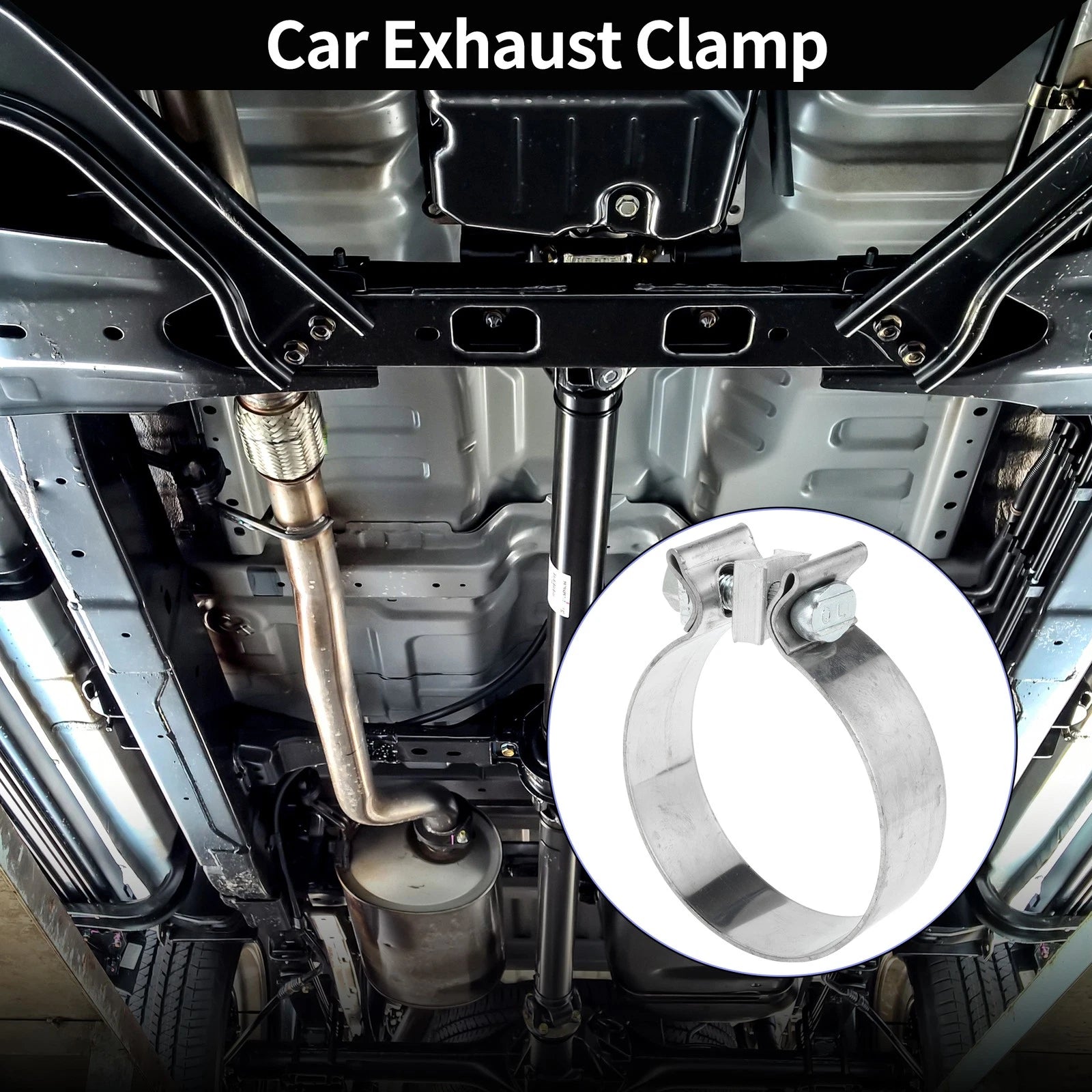 Exhaust Pipe Clamp for Car (3.50" 30mm)