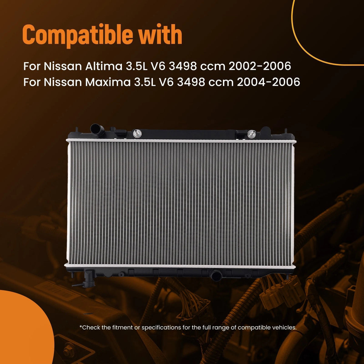 Aluminum Engine Radiator for Nissan Maxima 3.5L (2004–2006) 214608J100