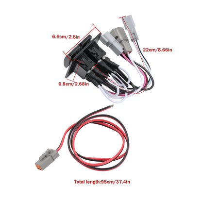 Trim Tab Double Rocker Switch Kit for Single Actuator Systems (10222-211D)