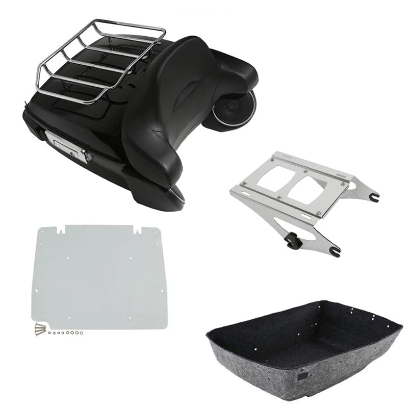 Trunk Backrest Mount Rack Tail Light Speaker for Harley Touring (2014–2026)