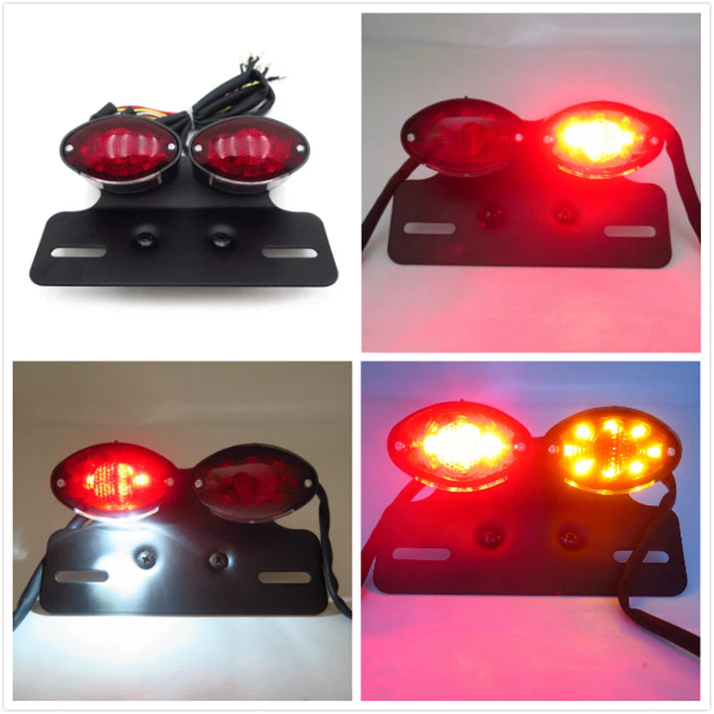 Custom Motorcycle Brake License Plate Tail Light with Turn Signal