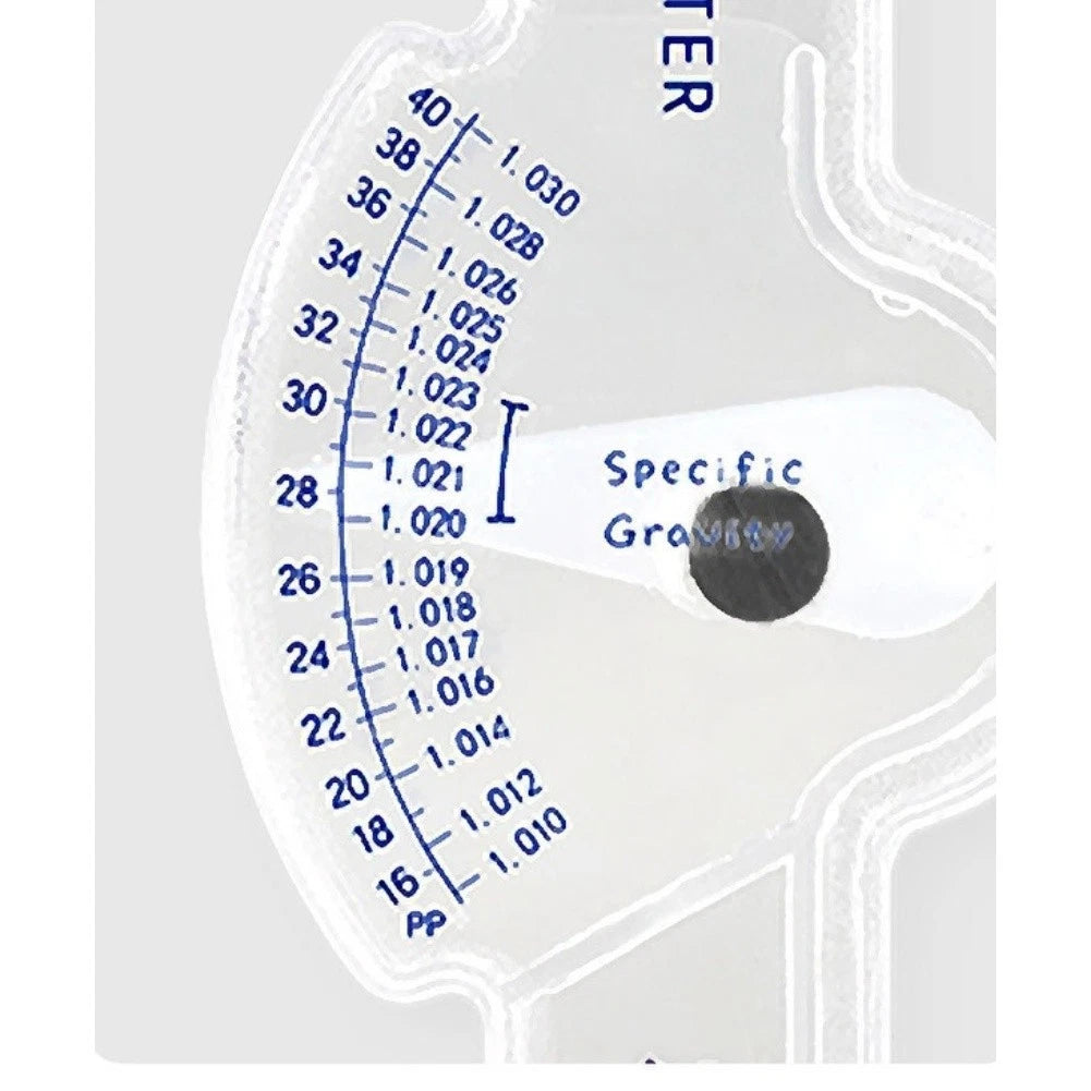 Salinity Meter Hydrometer for Saltwater Environments (Dual Scale)