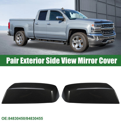 Rearview Mirror Cap Left Right Replacement for Chevrolet Silverado 1500 (2014–2019) Black