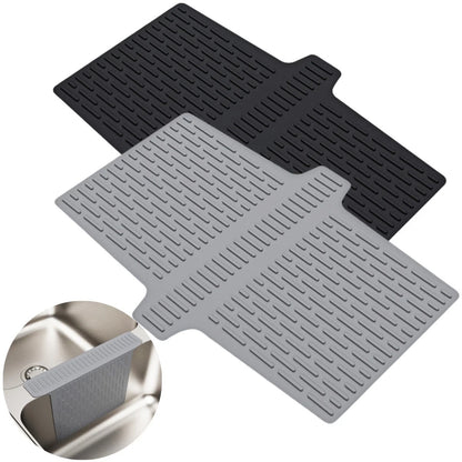 Silicone Sink Saddle Mat for Double Sinks (Heat Resistant)