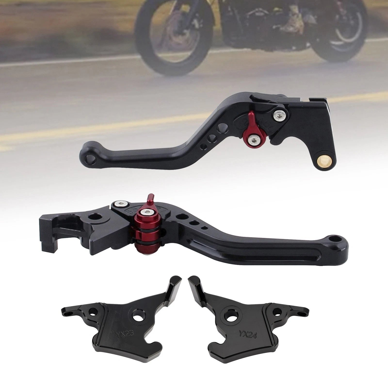 Short Clutch Brake Lever for Yamaha XMAX 300 (2023–2025) Black