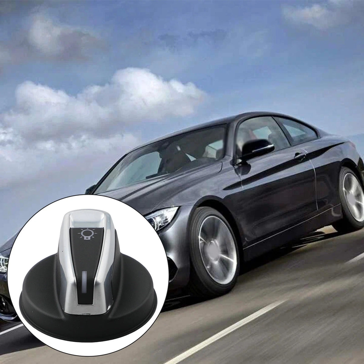 Head Light Control Button Cover for BMW 1 Series E82 E88 E90 (2008–2013)
