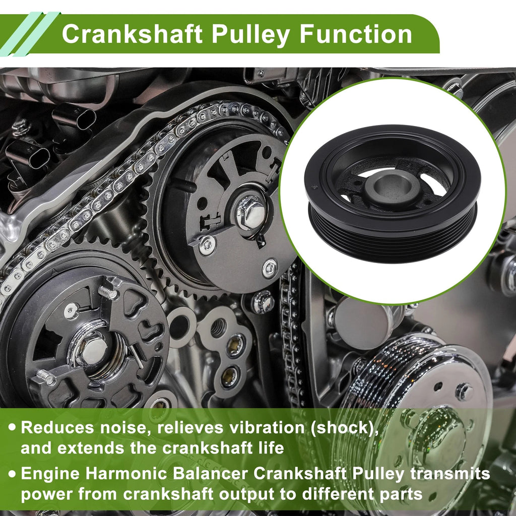 Engine Harmonic Balancer Crank Pulley Replacement for Toyota Camry (2007–2017)
