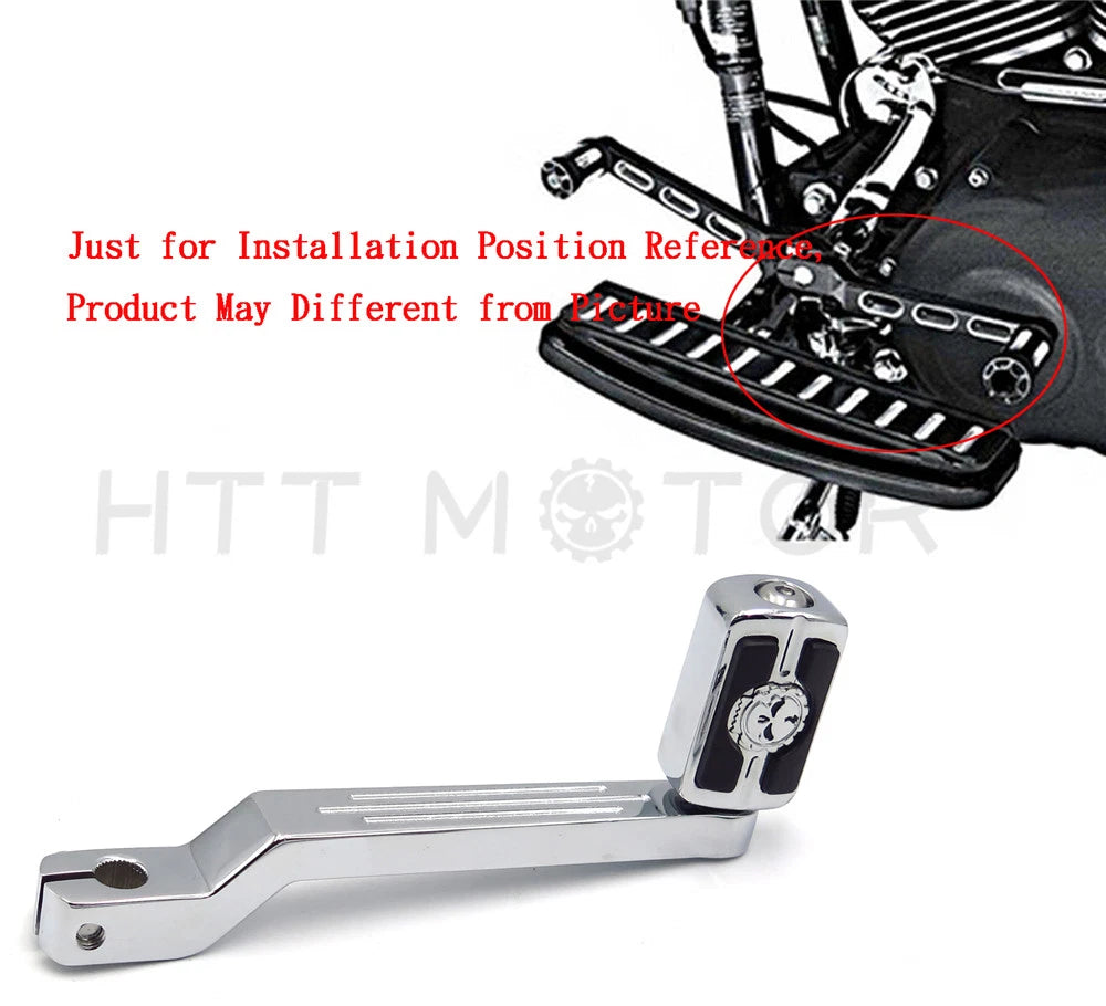 Chrome Toe Shift Lever Skull Shifter Peg for Harley Softail (1990–2023)