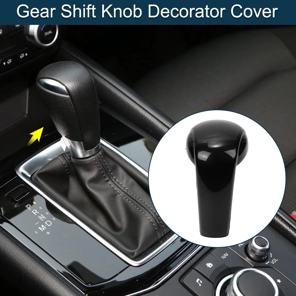 Gear Shift Knob Decorator Cover for Mazda CX-5 (2017–2023) Black