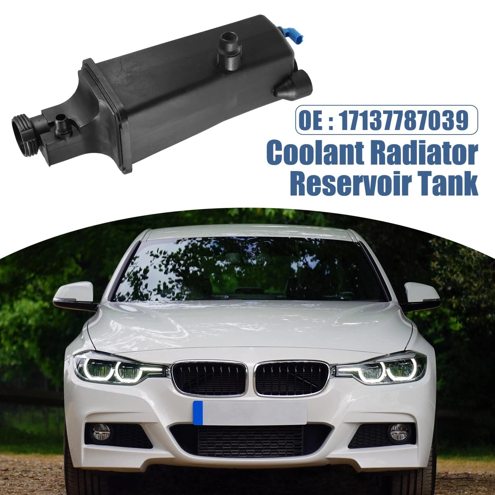 Coolant Radiator Reservoir Tank Replacement for BMW 330xi 325i (2001–2013)