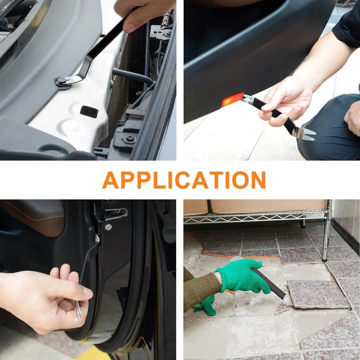 Audio Removal Kit Car Trim Tool U-shaped Design Textured Anti-slip Handle