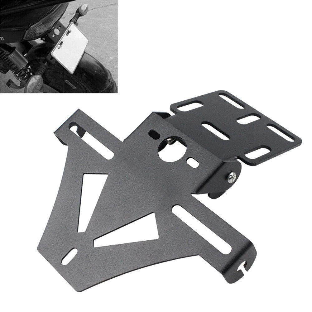 Adjustable License Plate Bracket for Motorcycle - Folding Tail Tidy