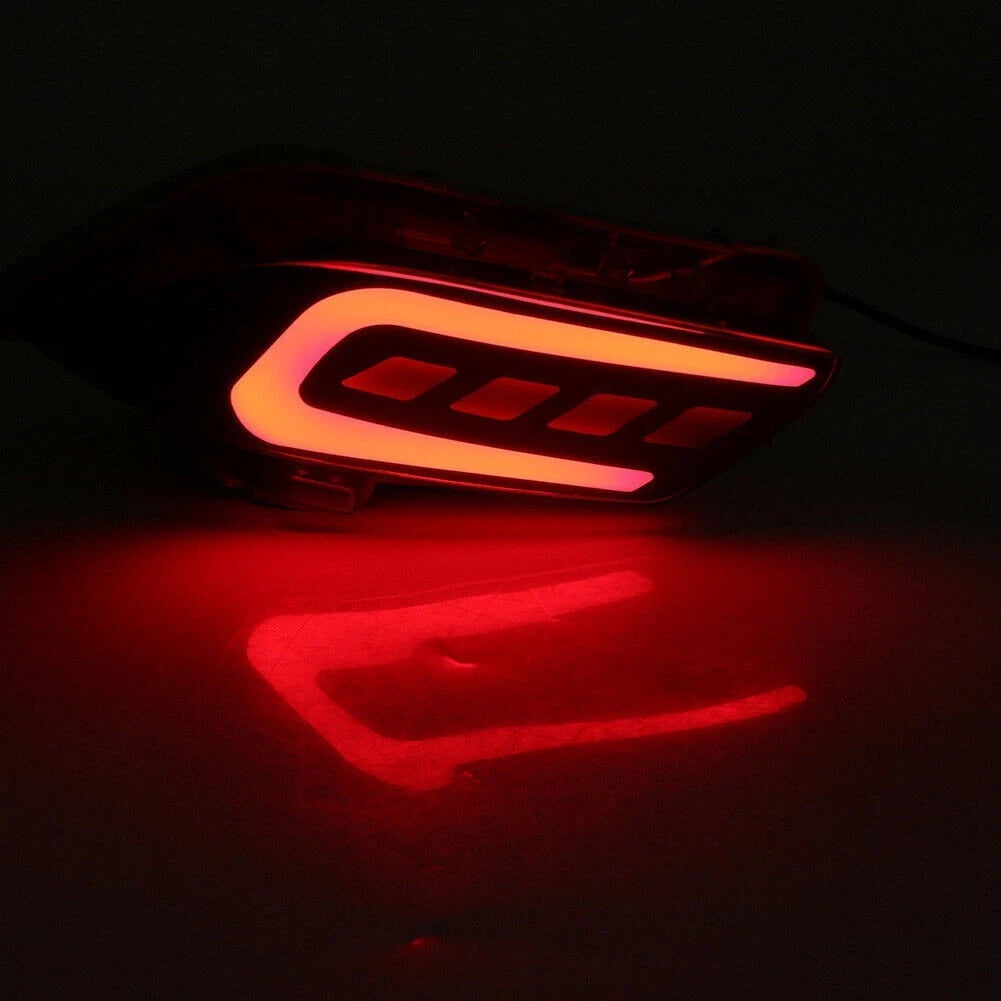 2X LED Rear Bumper Lamps for Toyota Vios (2016–2017)